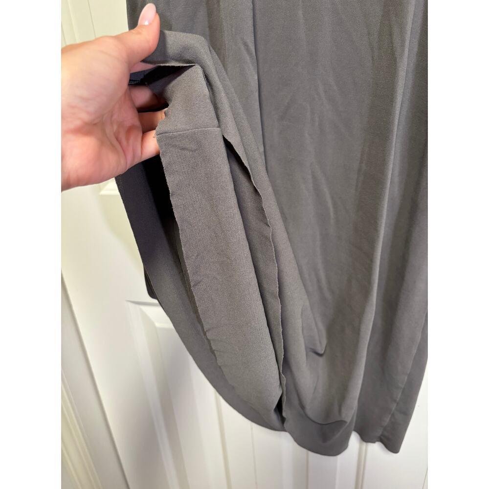 Eileen Fisher Women's Gray 100% Silk Sleeveless Shift Dress Size M - Picture 6 of 9
